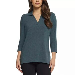 3/$20⚡️ Matty M Polo Adult Medium Gray The Johnny Collar Polo Shirt Womens